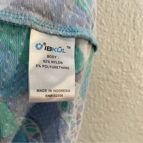 IBKUL Golf Athletic Briana Top Athleisure UPF Printed Stretch Zip - Picture 5 of 6